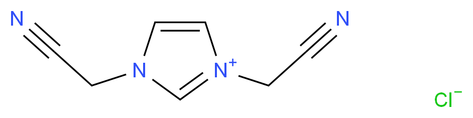 1,3-bis(cyanomethyl)-1H-imidazol-3-ium chloride_分子结构_CAS_934047-83-3