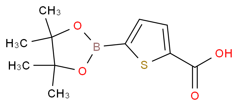 5-Carboxythiophene-2-boronic acid pinacol ester_分子结构_CAS_779335-05-6)