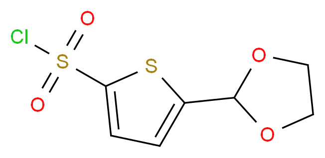 5-(1,3-dioxolan-2-yl)thiophene-2-sulfonyl chloride_分子结构_CAS_871825-61-5