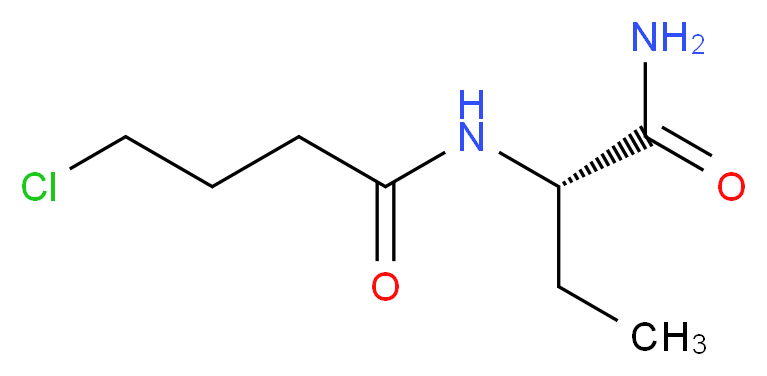 (S)-N-(1-Amino-1-oxobutan-2-yl)-4-chlorobutanamide_分子结构_CAS_102767-31-7)