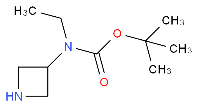 3-(N-Boc-ethylamino) Azetidine_分子结构_CAS_929716-69-8)