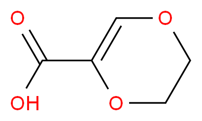 5,6-Dihydro-[1,4]dioxine-2-carboxylic acid_分子结构_CAS_61564-98-5)