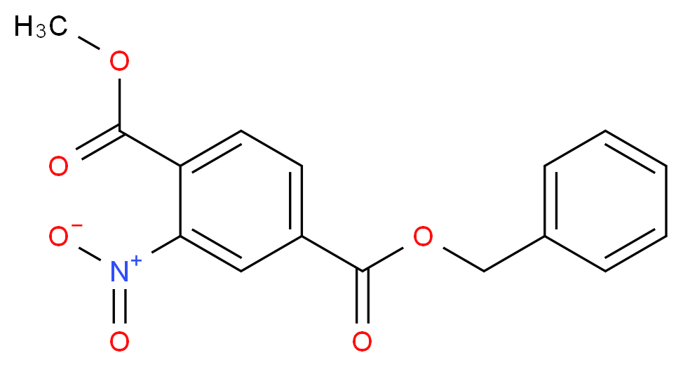 4-Benzyl 1-methyl 2-nitroterephthalate_分子结构_CAS_402925-14-8)