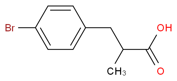 3-(4-Bromophenyl)-2-methylpropanoic acid_分子结构_CAS_)