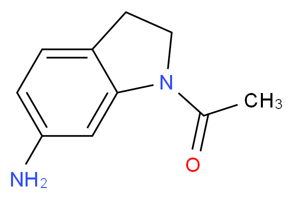 1-Acetyl-6-amino-2,3-dihydro-(1H)-indole_分子结构_CAS_62368-29-0)