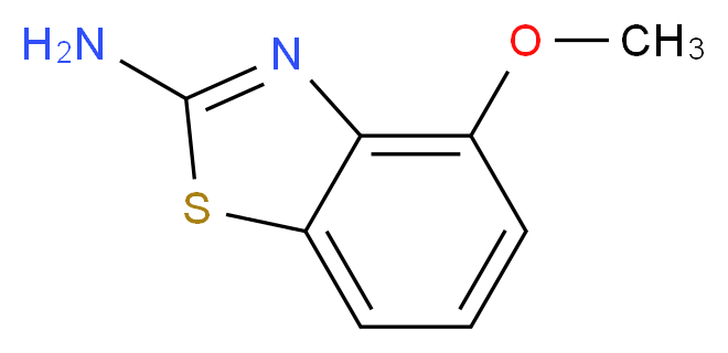 2-氨基-4-甲氧基苯并噻唑_分子结构_CAS_5464-79-9)