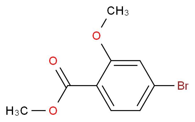 Methyl 4-bromo-2-methoxybenzoate_分子结构_CAS_139102-34-4)