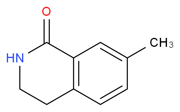 7-methyl-1,2,3,4-tetrahydroisoquinolin-1-one_分子结构_CAS_371756-25-1