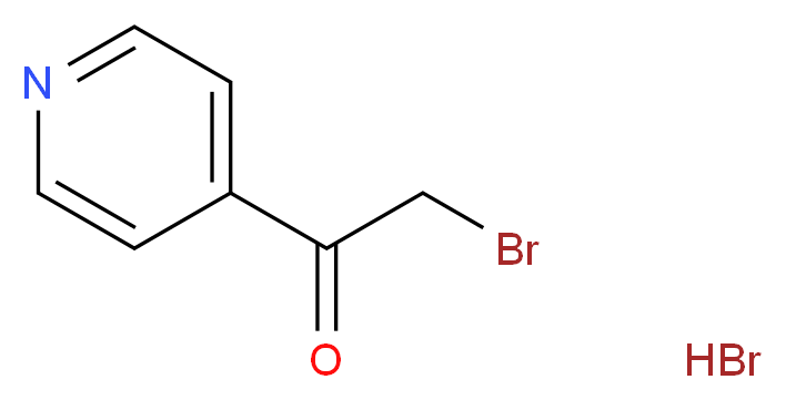 4-(溴乙酰基)吡啶溴酸盐_分子结构_CAS_5349-17-7)