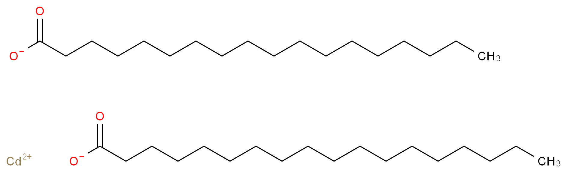 cadmium(2+) ion dioctadecanoate_分子结构_CAS_2223-93-0