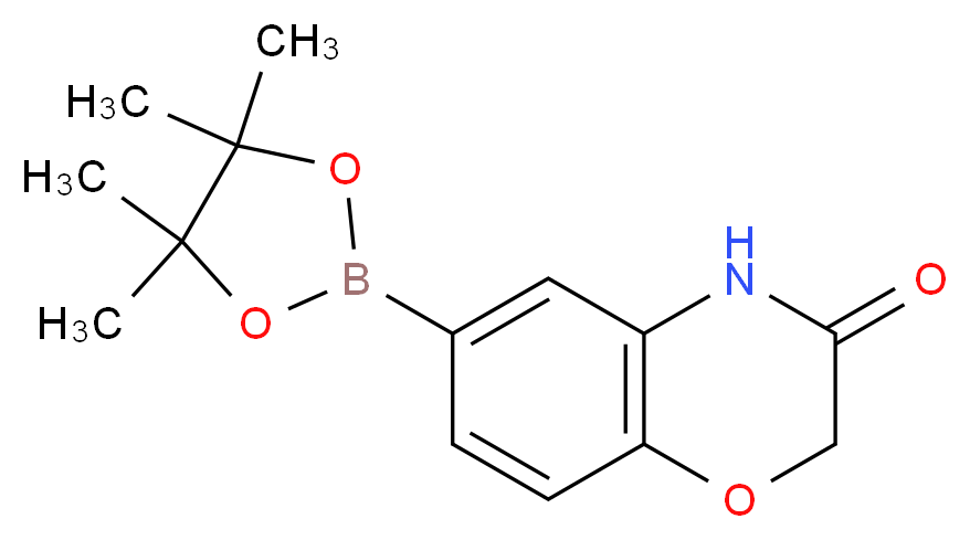 6-(4,4,5,5-Tetramethyl-1,3,2-dioxaborolan-2-yl)-2H-benzo[b][1,4]oxazin-3(4H)-one_分子结构_CAS_943994-02-3)