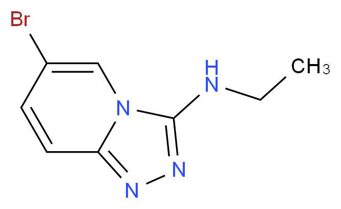 6-Bromo-N-ethyl-[1,2,4]triazolo[4,3-a]pyridin-3-amine_分子结构_CAS_951884-90-5)