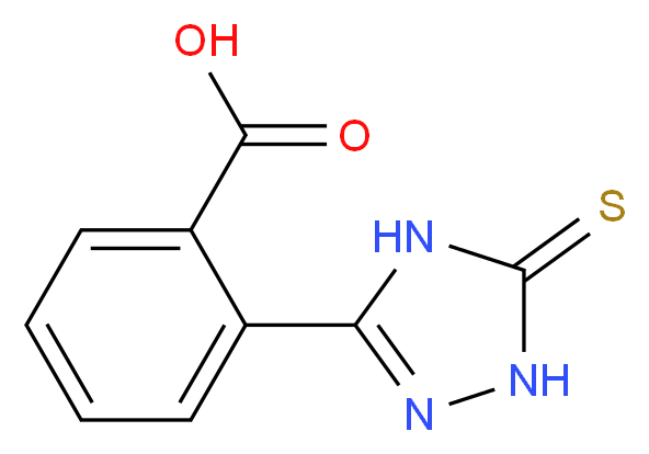 2-(5-sulfanylidene-4,5-dihydro-1H-1,2,4-triazol-3-yl)benzoic acid_分子结构_CAS_1119452-21-9