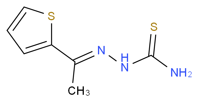 [(E)-[1-(thiophen-2-yl)ethylidene]amino]thiourea_分子结构_CAS_5351-71-3