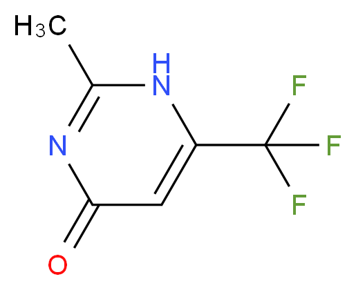 2-methyl-6-(trifluoromethyl)-1,4-dihydropyrimidin-4-one_分子结构_CAS_2836-44-4