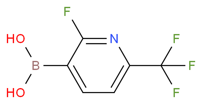 [2-fluoro-6-(trifluoromethyl)pyridin-3-yl]boronic acid_分子结构_CAS_1150114-63-8