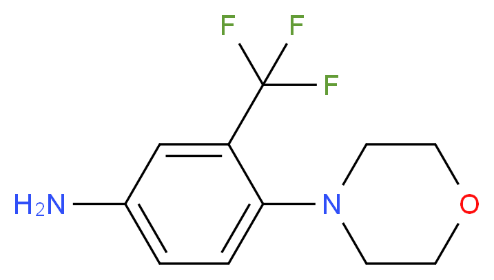 4-(morpholin-4-yl)-3-(trifluoromethyl)aniline_分子结构_CAS_105316-06-1