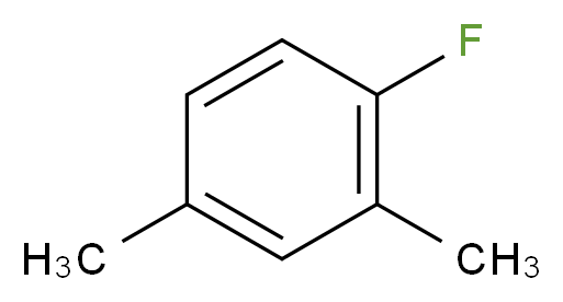 1-fluoro-2,4-dimethylbenzene_分子结构_CAS_452-65-3