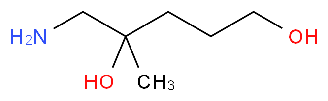 5-amino-4-methylpentane-1,4-diol_分子结构_CAS_1214097-96-7