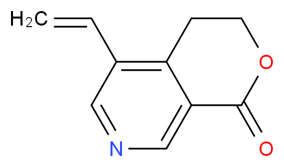 5-ethenyl-1H,3H,4H-pyrano[3,4-c]pyridin-1-one_分子结构_CAS_439-89-4