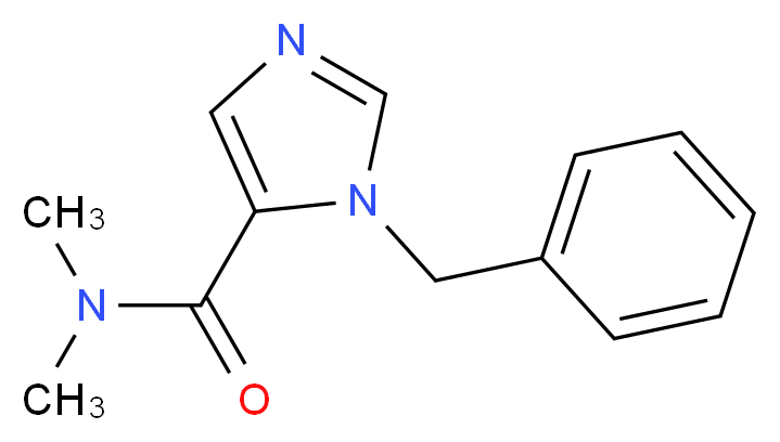 1-Benzyl-N,N-dimethyl-1H-imidazole-5-carboxamide_分子结构_CAS_850429-56-0)