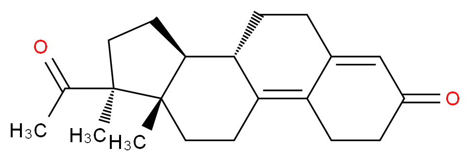 (10S,11S,14S,15S)-14-acetyl-14,15-dimethyltetracyclo[8.7.0.0<sup>2</sup>,<sup>7</sup>.0<sup>1</sup><sup>1</sup>,<sup>1</sup><sup>5</sup>]heptadeca-1,6-dien-5-one_分子结构_CAS_10116-22-0