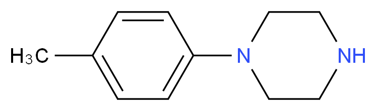 1-(4-Methylphenyl)piperazine_分子结构_CAS_39593-08-3)