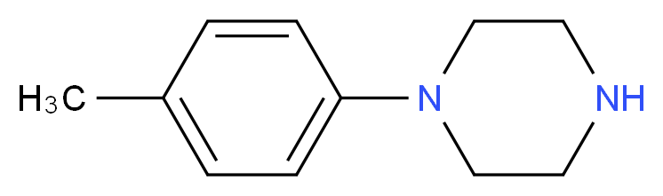 1-(4-methylphenyl)piperazine_分子结构_CAS_39593-08-3