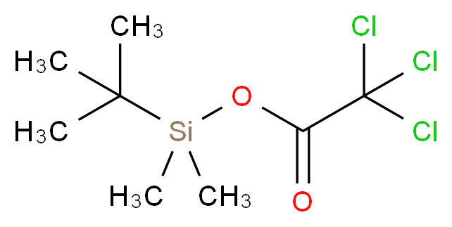 叔丁基二甲基硅基三氯乙酸酯_分子结构_CAS_108613-05-4)