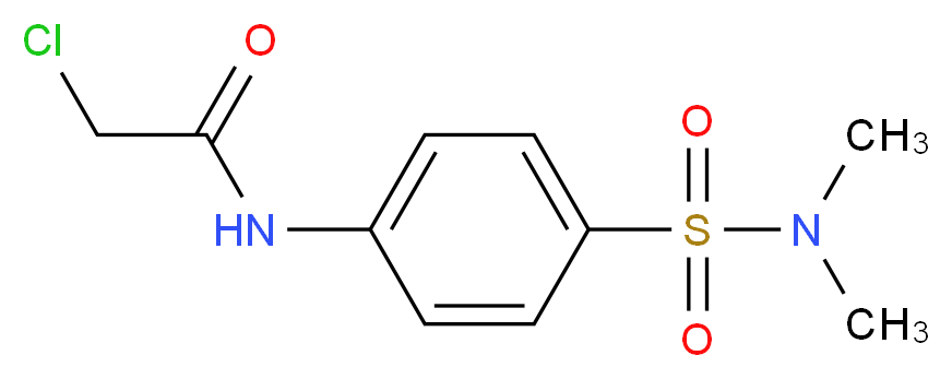 2-Chloro-N-(4-dimethylsulfamoyl-phenyl)-acetamide_分子结构_CAS_23280-39-9)