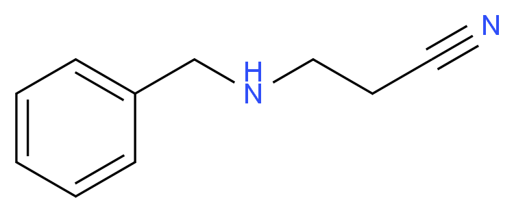 3-(苯甲基氨基)丙腈_分子结构_CAS_706-03-6)