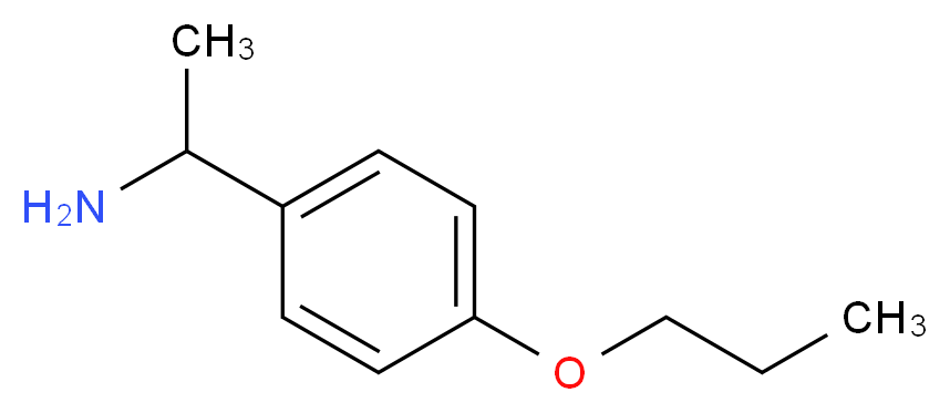 1-(4-propoxyphenyl)ethanamine_分子结构_CAS_104179-00-2)