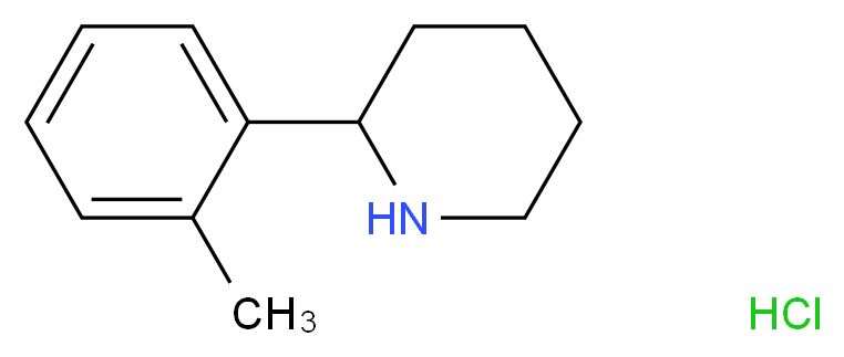 2-(2-Methylphenyl)piperidine hydrochloride_分子结构_CAS_)