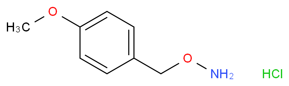 1-[(Aminooxy)methyl]-4-methoxybenzene hydrochloride_分子结构_CAS_876-33-5)