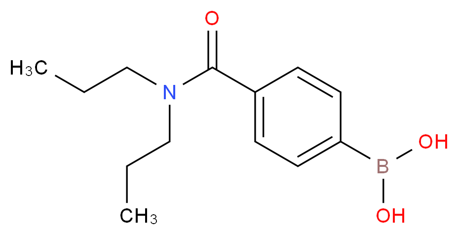 [4-(dipropylcarbamoyl)phenyl]boronic acid_分子结构_CAS_850568-32-0