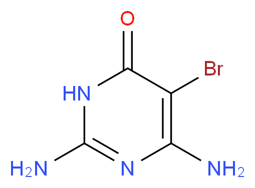 2,6-diamino-5-bromo-3,4-dihydropyrimidin-4-one_分子结构_CAS_6312-72-7