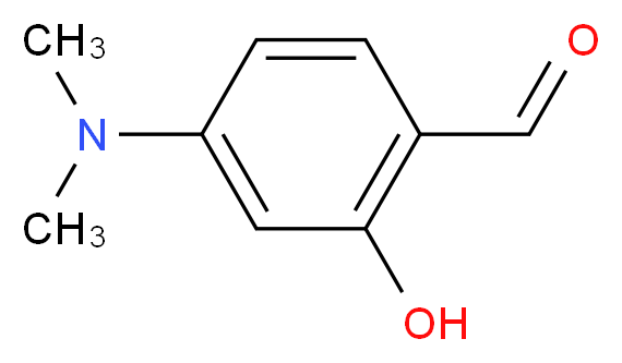 4-(dimethylamino)-2-hydroxybenzaldehyde_分子结构_CAS_41602-56-6