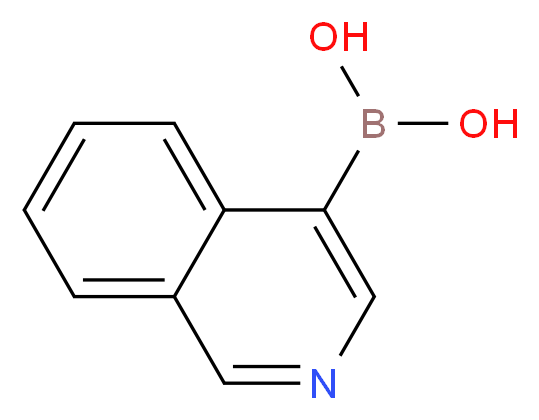 (isoquinolin-4-yl)boronic acid_分子结构_CAS_192182-56-2