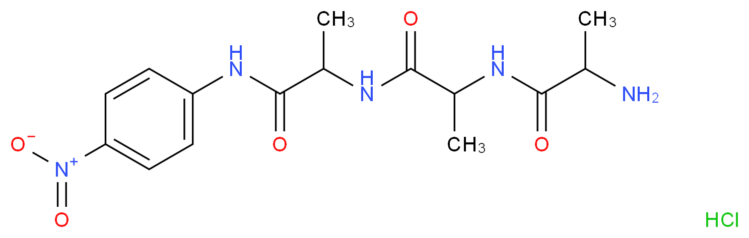 Ala-Ala-Ala p-nitroanilide hydrochloride_分子结构_CAS_50450-80-1)