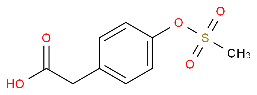 2-[4-(Methanesulfonyloxy)phenyl]acetic acid_分子结构_CAS_64369-79-5)