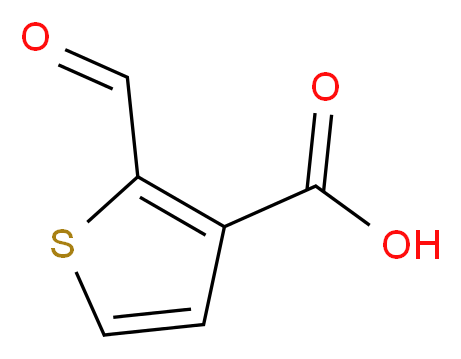 2-formylthiophene-3-carboxylic acid_分子结构_CAS_19991-69-6)