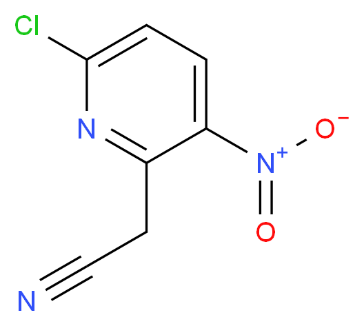 2-(6-Chloro-3-nitropyridin-2-yl)acetonitrile_分子结构_CAS_123846-69-5)