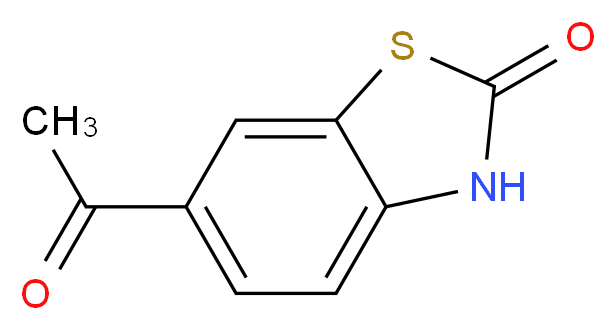 6-乙酰基-2(3H)-苯并噻唑酮_分子结构_CAS_133044-44-7)