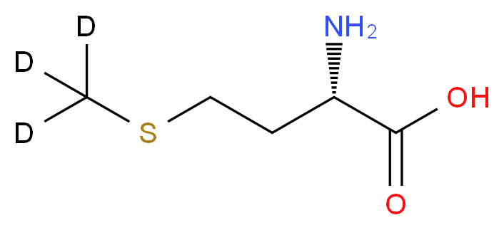 (2S)-2-amino-4-[(<sup>2</sup>H<sub>3</sub>)methylsulfanyl]butanoic acid_分子结构_CAS_13010-53-2