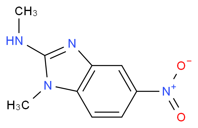 N,1-Dimethyl-5-nitro-1H-1,3-benzodiazol-2-amine_分子结构_CAS_)