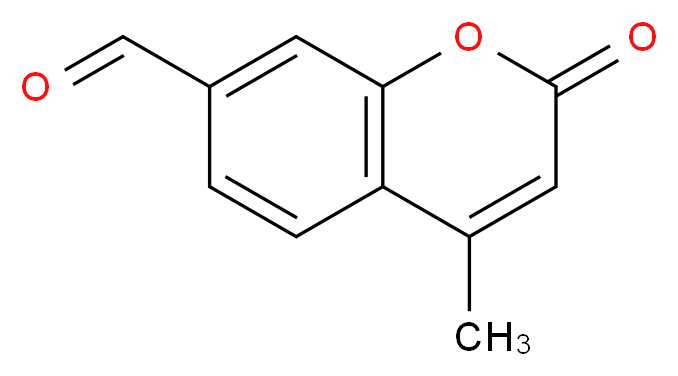 4-methyl-2-oxo-2H-chromene-7-carbaldehyde_分子结构_CAS_53183-53-2