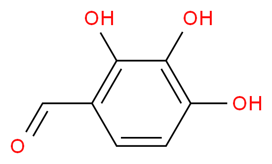 2,3,4-trihydroxybenzaldehyde_分子结构_CAS_2144-08-3