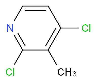 2,4-Dichloro-3-methylpyridine_分子结构_CAS_132097-09-7)