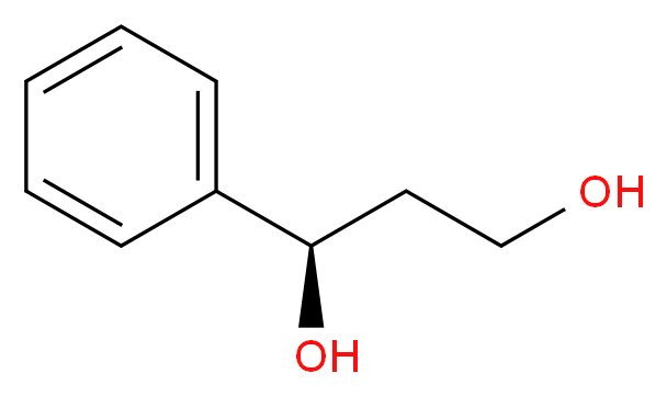 (R)-(+)-1-苯基-1,3-丙二醇_分子结构_CAS_103548-16-9)