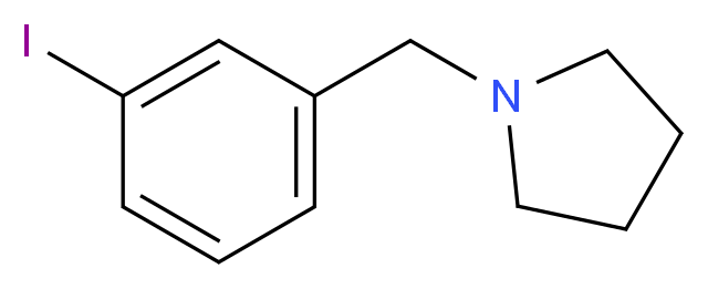 1-(3-iodobenzyl)pyrrolidine_分子结构_CAS_884507-44-2)